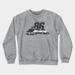 toyota trueno ae86 levin sticker Crewneck Sweatshirt